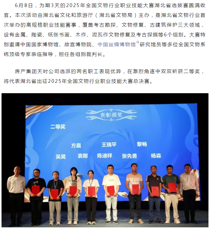 省賽突圍，征戰(zhàn)全國(guó)！天時(shí)公司在省文物行業(yè)職...